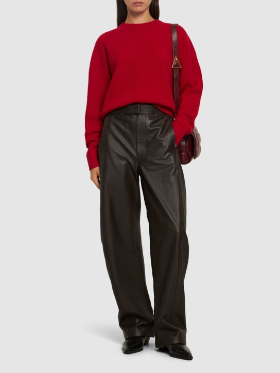 The Garment: Como wool blend rib knit sweater - Red - women_1 | Luisa Via Roma