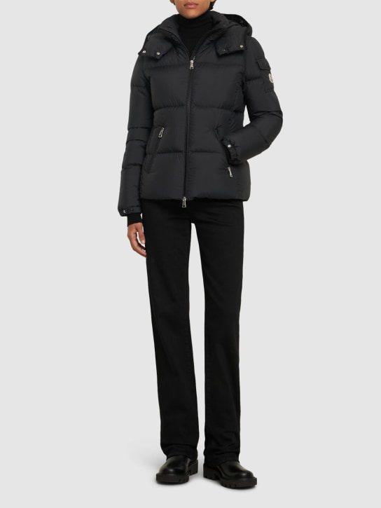 Moncler: Fourmines tech down jacket - 黑色 - women_1 | Luisa Via Roma