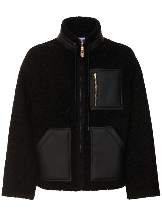 Moschino: Freizeitjacke „Teddy“ - Schwarz - men_0 | Luisa Via Roma