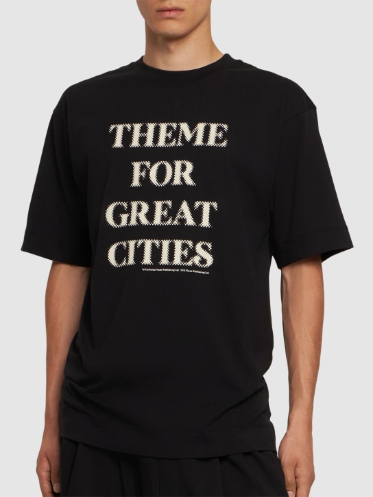 Dries Van Noten: Printed cotton jersey t-shirt - men_2 | Luisa Via Roma