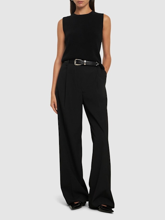 Max Mara: Fosco wool & cashmere knit top - women_1 | Luisa Via Roma