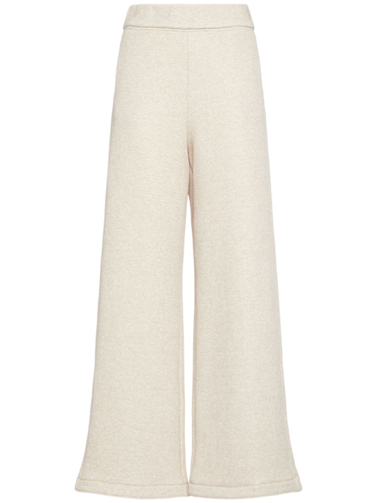 Tay cotton blend jersey wide sweatpants - Thumbnail 1