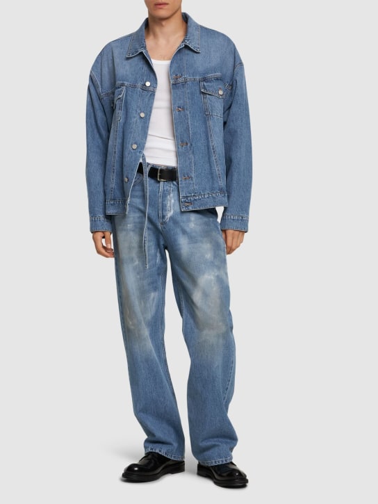 Magliano: Twisted denim jacket - Blue - men_1 | Luisa Via Roma