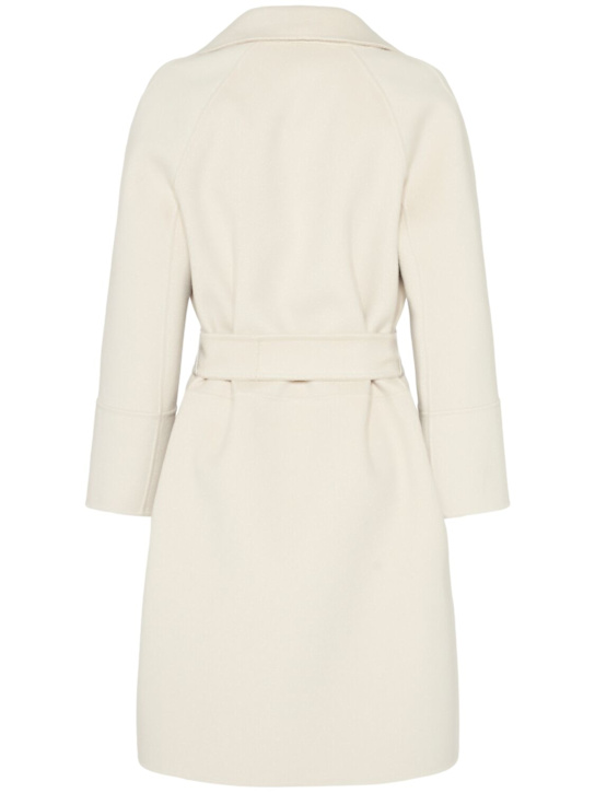'S Max Mara: Arona belted wool midi coat - Beige - women_3 | Luisa Via Roma