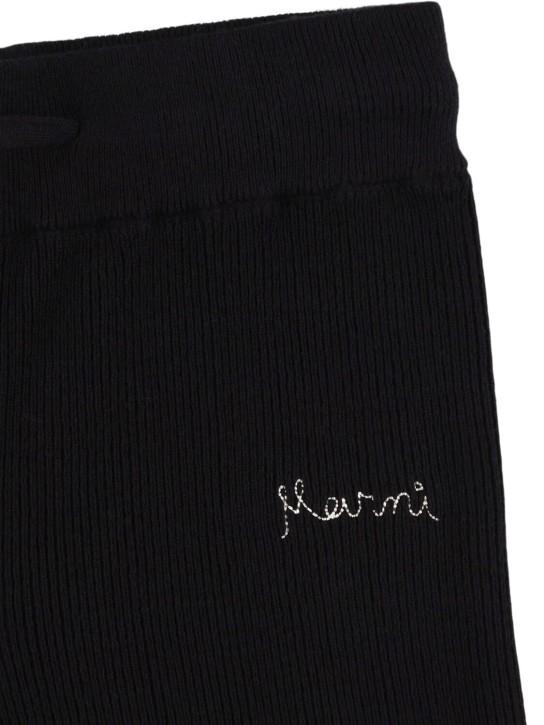 Marni Junior: Strickhose aus Baumwolle und Kaschmir - Schwarz - kids-girls_1 | Luisa Via Roma