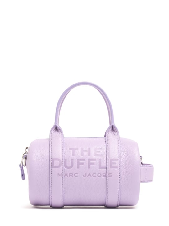 Marc Jacobs: The Mini Duffle leather top handle bag - Wisteria - women_0 | Luisa Via Roma