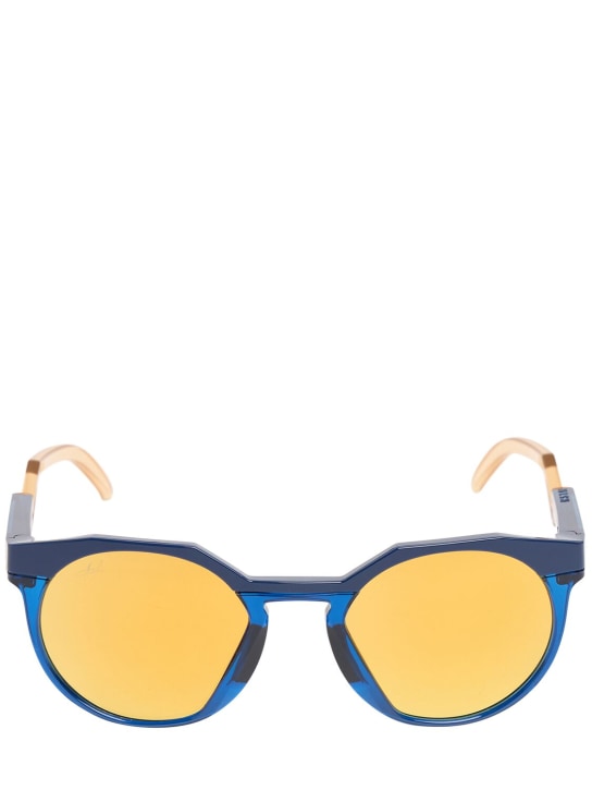 Oakley: KM HSTN Prizm round sunglasses - Gold - women_0 | Luisa Via Roma