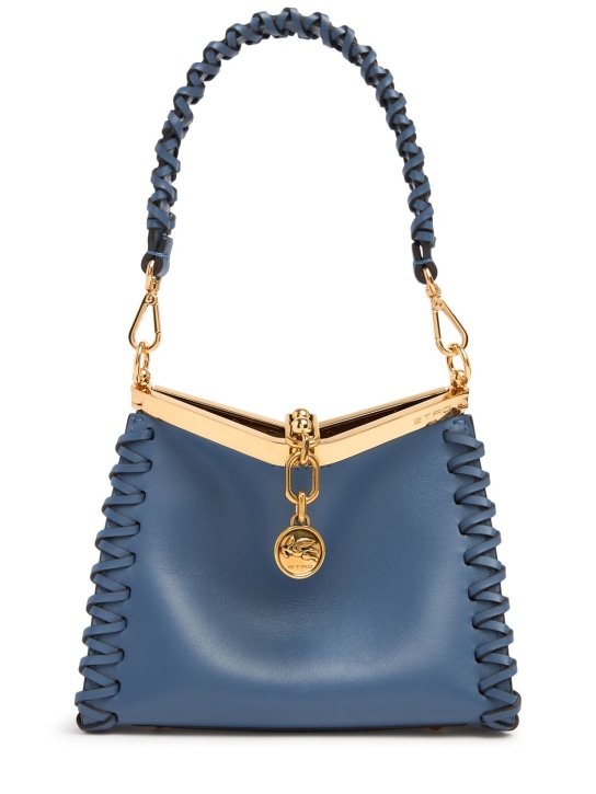 Etro: Medium Vela braided leather bag - women_0 | Luisa Via Roma