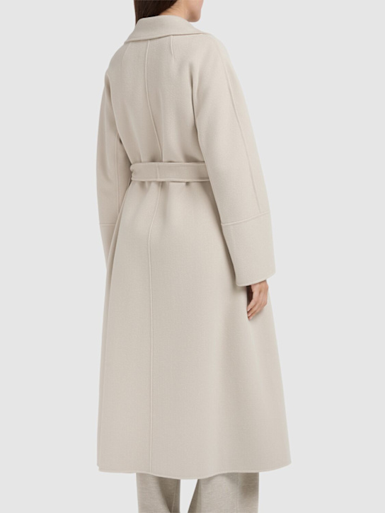 'S Max Mara: Elisa wool belted long coat - Beige - women_2 | Luisa Via Roma