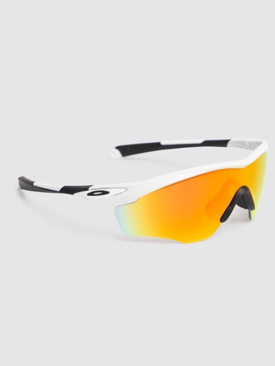 Oakley: M2 frame XL mask sunglasses - Yellow/White - women_1 | Luisa Via Roma