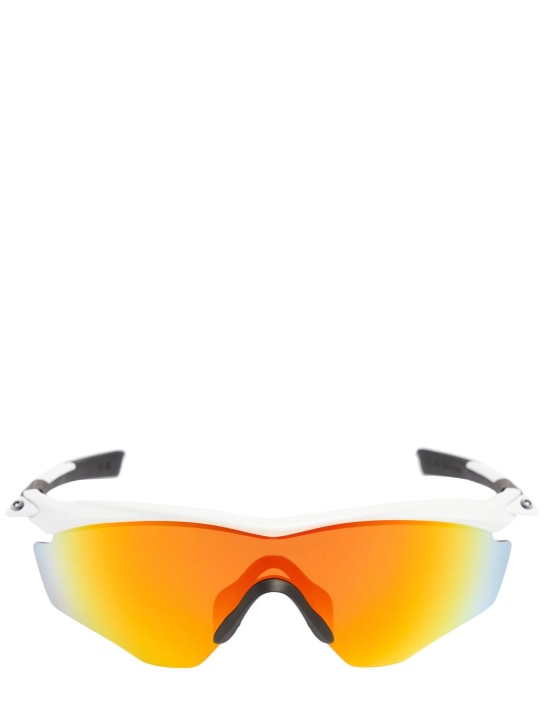 Oakley: M2 frame XL mask sunglasses - Yellow/White - women_0 | Luisa Via Roma