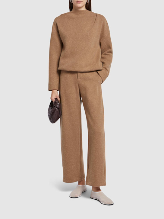 Max Mara: Arca wool & cashmere pants - Camel - women_1 | Luisa Via Roma