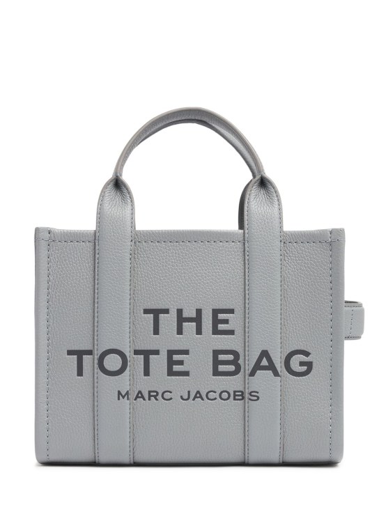 Marc Jacobs: Borsa The Small Tote in pelle - Wolf Grey - women_0 | Luisa Via Roma