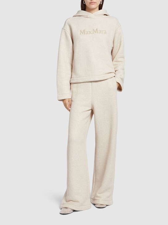 Tay cotton blend jersey wide sweatpants - Thumbnail 2