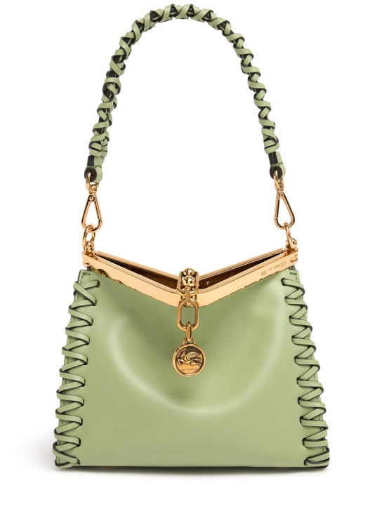 Etro: Small Vela braided leather bag - women_0 | Luisa Via Roma