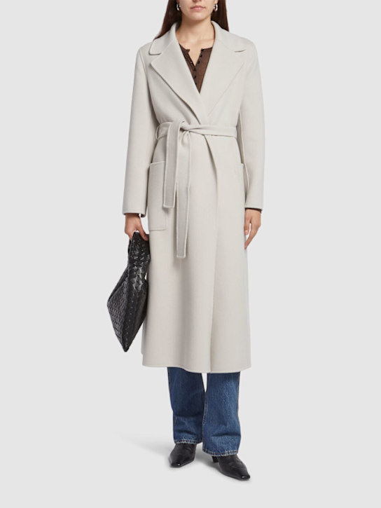 'S Max Mara: Paolore belted wool long coat - women_1 | Luisa Via Roma