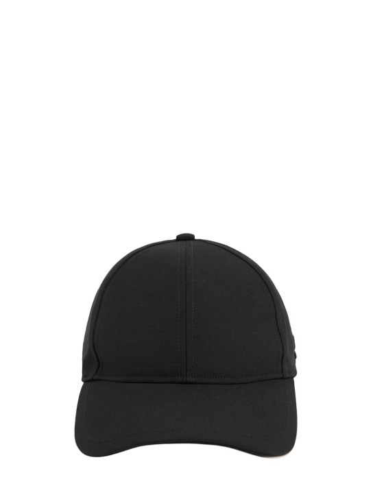 Sacai: Suiting S baseball cap - Black - men_0 | Luisa Via Roma