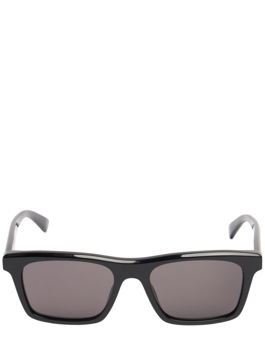 Alexander McQueen: AM0472S acetate sunglasses - Black - men_0 | Luisa Via Roma