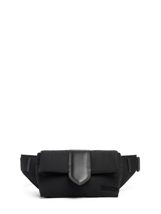 Jacquemus: La Banane Bambino belt bag - Black - men_0 | Luisa Via Roma