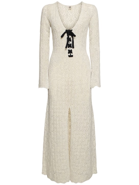 The Garment: Canada wool crochet long dress - Beige - women_0 | Luisa Via Roma