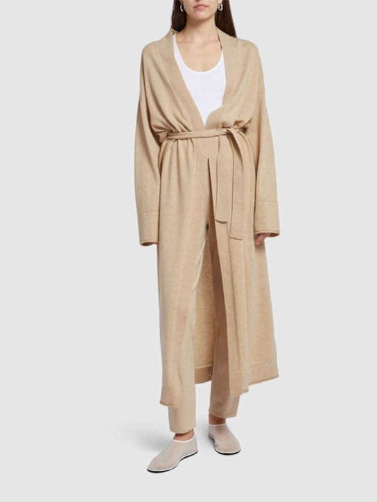 Max Mara: Cardigan lungo Asbuurg in cashmere / cintura - women_1 | Luisa Via Roma