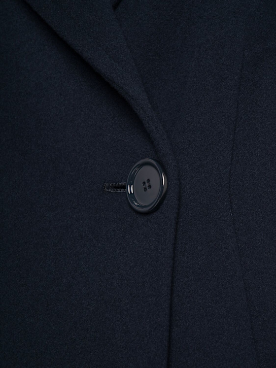 'S Max Mara: Vania wool double breasted short coat - Navy - women_5 | Luisa Via Roma