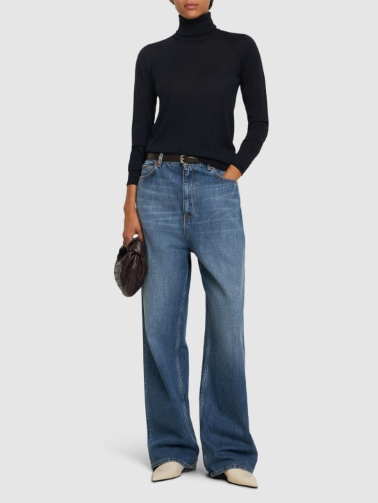 Max Mara: Saluto wool knit sweater - Navy - women_1 | Luisa Via Roma