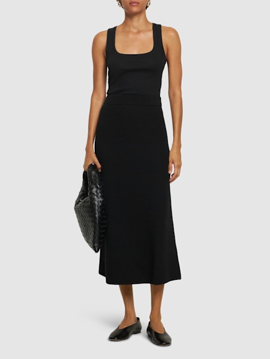 Max Mara: Agile wool long skirt - women_1 | Luisa Via Roma