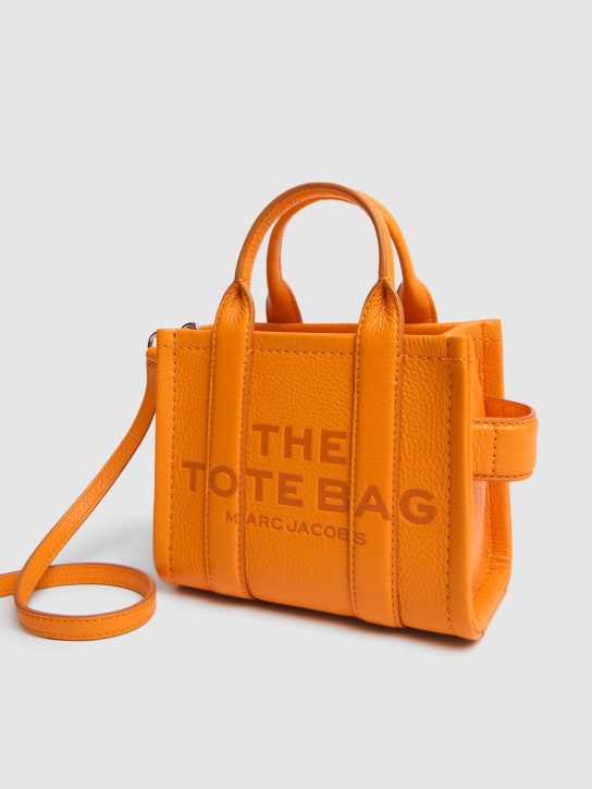 Marc Jacobs: The Crossbody leather tote bag - Tangerine - women_1 | Luisa Via Roma