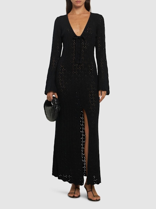 The Garment: Canada wool crochet long dress - women_1 | Luisa Via Roma