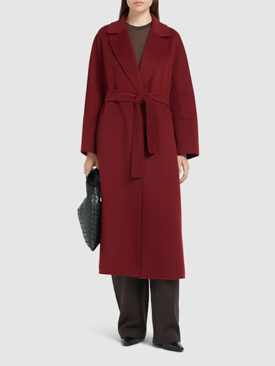 'S Max Mara: Elisa ウールベルテッドロングコート - women_1 | Luisa Via Roma