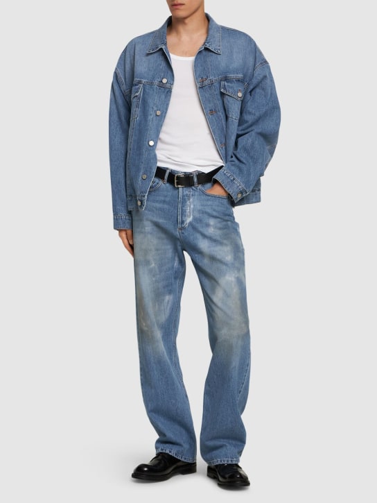 Magliano: Cantiere Flattone denim jeans - Blue - men_1 | Luisa Via Roma