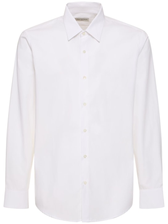 Dries Van Noten: Curles cotton poplin shirt - White - men_0 | Luisa Via Roma