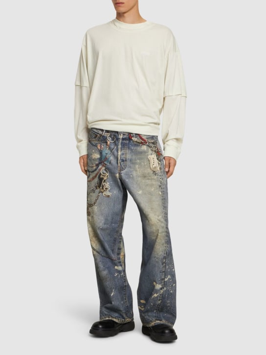Acne Studios: 1981M TLO keychains jeans - men_1 | Luisa Via Roma