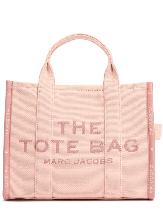 Marc Jacobs: The Medium Tote cotton jacquard bag - Rose - women_0 | Luisa Via Roma