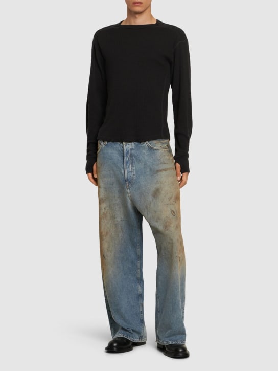 Acne Studios: Denim-Jeans „2023M Penicilin“ - Mid Blue - men_1 | Luisa Via Roma