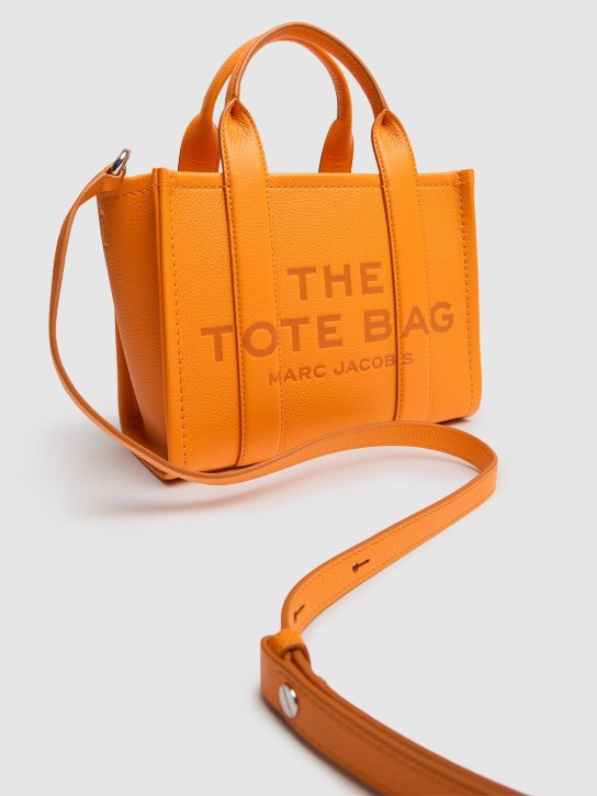 Marc Jacobs: The Small Tote leather bag - Tangerine - men_1 | Luisa Via Roma