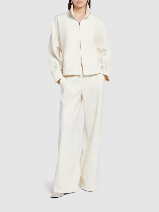 Fagiani neoprene wide leg pants - Thumbnail 2