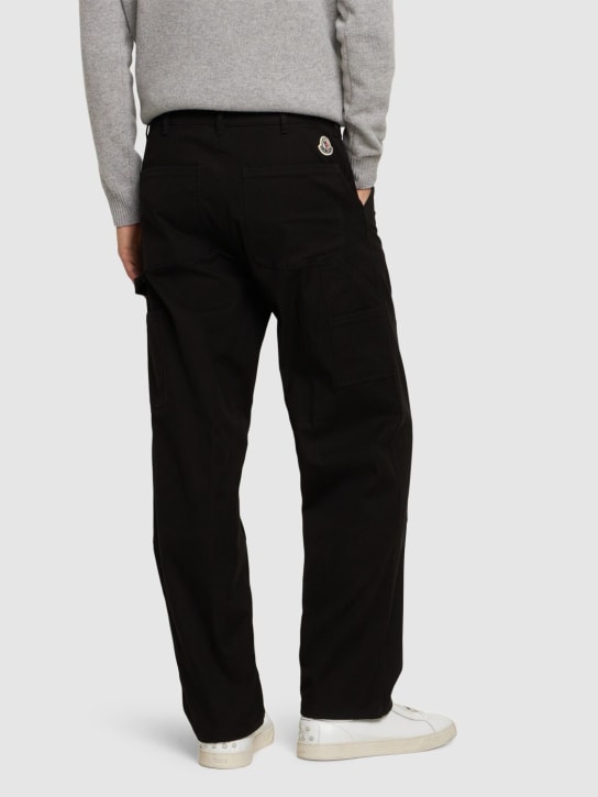 Moncler: Hose aus Baumwollmischcanvas - men_2 | Luisa Via Roma