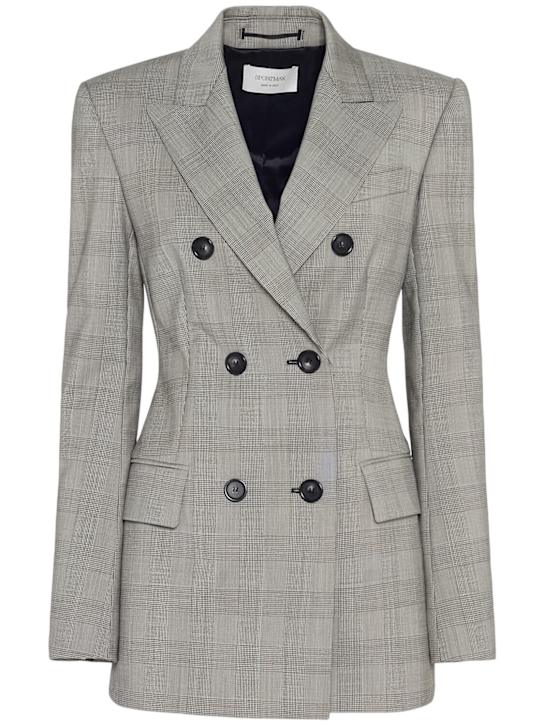 Sportmax: Astro wool blend double breasted blazer - women_0 | Luisa Via Roma