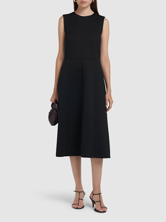 'S Max Mara: Zigote double viscose jersey midi dress - women_1 | Luisa Via Roma