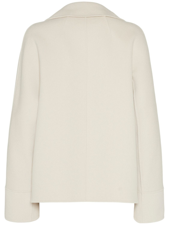 'S Max Mara: Cardy wool double breasted short coat - Beige - women_3 | Luisa Via Roma