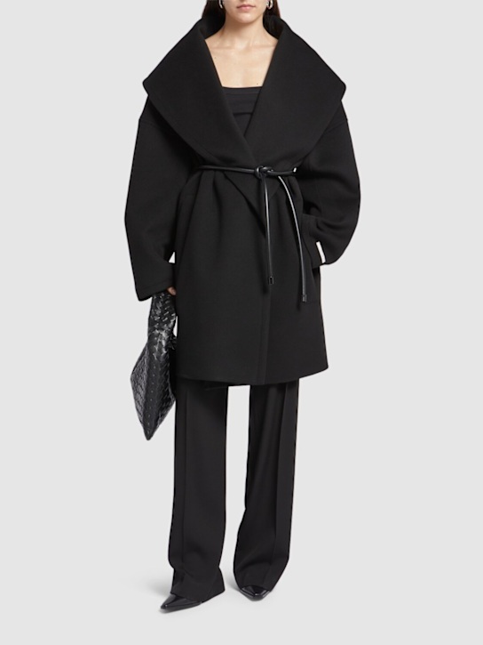 Sportmax: Luciana belted wool coat - women_1 | Luisa Via Roma