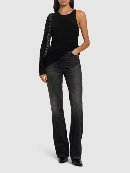 Rick Owens: Ziggy Banana silk blend top - women_1 | Luisa Via Roma