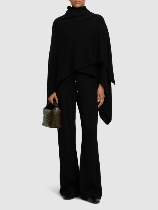 Ermanno Scervino: Embroidered knit sweatpants - Black - women_1 | Luisa Via Roma