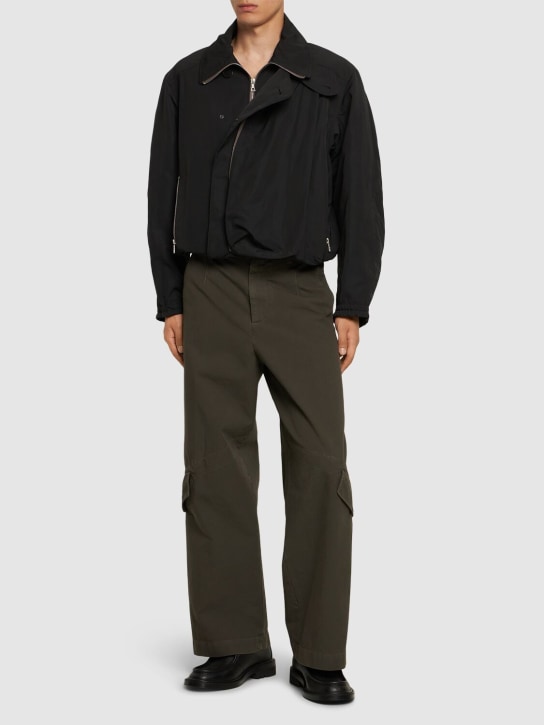 Dries Van Noten: Viller loose fit water-repellent jacket - Black - men_1 | Luisa Via Roma