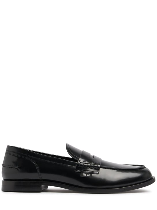 MSGM: Leather loafers - men_0 | Luisa Via Roma