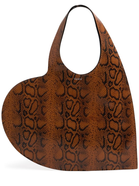 Coperni: Heart embossed leather tote bag - women_0 | Luisa Via Roma