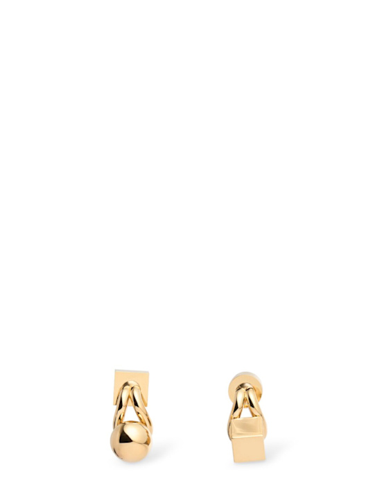 Jacquemus: Les Puces Nodo stud earrings - women_0 | Luisa Via Roma