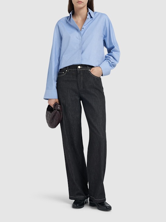 Balco denim wide leg mid-waist jeans - Thumbnail 2